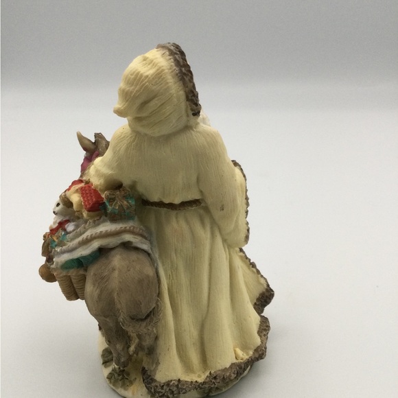 Samichlaus Switzerland 1993 SC09 International Santa Figurine White Robe 4.5" - Picture 6 of 10